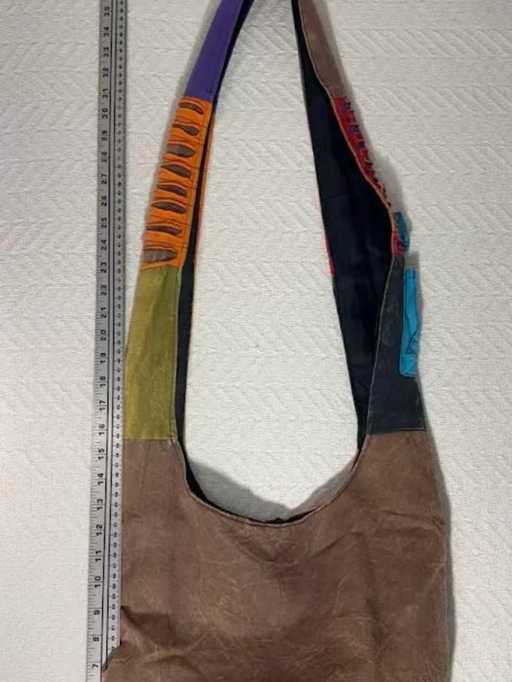 Rising International Hawaii Patchwork Boho Hippie Sling Shoulder Crescent Bag
